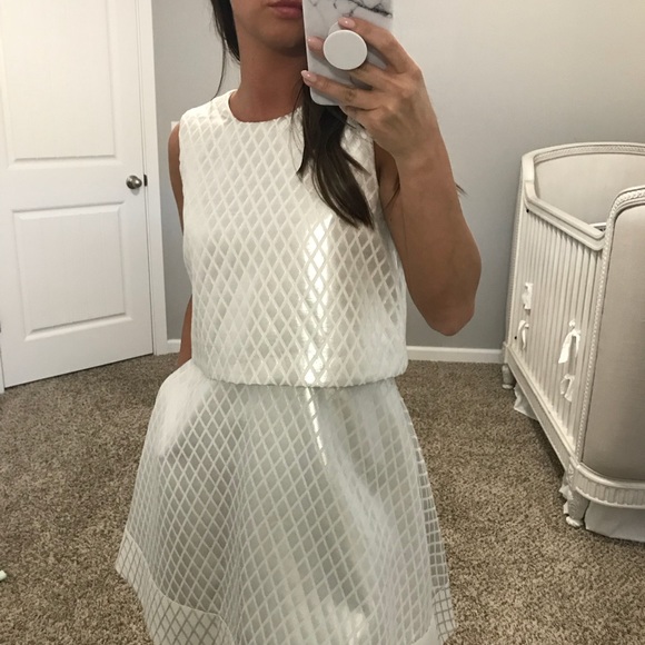 Erin Fetherston Birdie Silver Ivory Dress - Picture 4 of 10